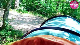 saw a solo masturbation girl out camping today