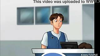 Manager's daughter caught at work quickie