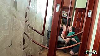 Stepson Promised to Fix Stepmom’s Computer After a Hot Creampie in Pussy