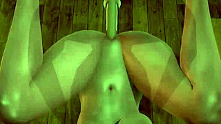 Busty Jill Valentine in 3D sex, moaning to orgasm.
