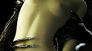 Cartoon Character Comes Alive with Dancing and Striptease!