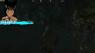 Skyrim sex mods: curvy character blows and fucks in various positions