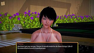 In My New Family 405, why does the brunette take that monster cock in her big ass?