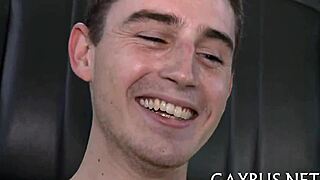 He gives a gratifying blowjob to his gay partner bareback in POV