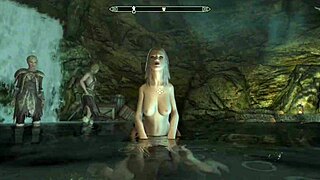 Skyrim sex mods: curvy character blows and fucks in various positions
