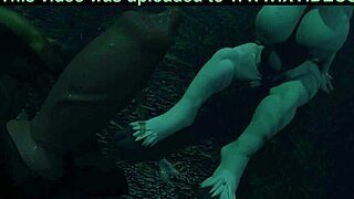 Distraida slammed by a wild dragon in hentai action!