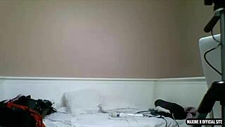 i'm busty maxine x, feeling so horny as i fuck my twat with huge dildo