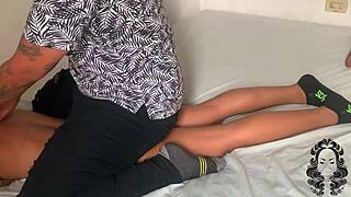 he dominated my stepsister with erotic massage