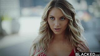 Blacked curvy blonde kayley spots the man of her fantasies