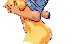 Yoshino Ayaka in Shikijou Kyoudan anime scene!