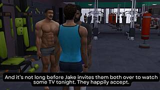 Owen and Jake Slam New Neighbor Couple in Gym 4some