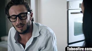 Man, hot office clerk gets slammed by her colleague... insane! 😍