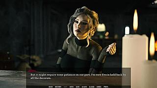 Watching lesbian sex scene leads to intense fucking in 3d hentai game