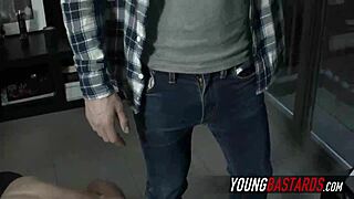 Tractable serf blows machine plow cock