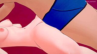 undressing gwen on bed for better hentai fuck