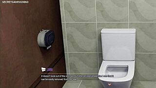 Damn, Lara Croft! Suck That Huge BBC At Glory Hole? Busty Slut Deepthroats Monster Cock In 3D!