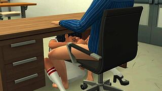 omg, this virgin teen bangs her male teacher for extra credit! 😱