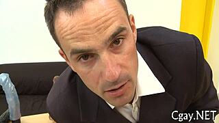 These muscular bodybuilders are having some intense gay sex together