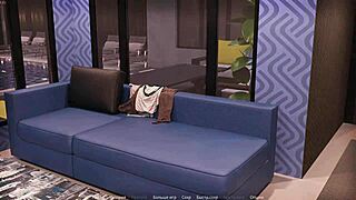 Naked woman licked and face fucked in public pov