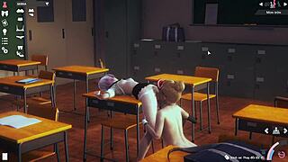 anime character wearing a skirt in hentai style