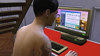 Colleagues explore bodies and have curious first-time sex together