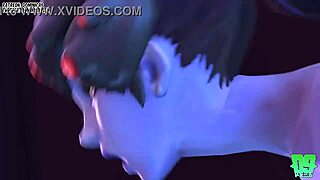 Dva and tracer futa fuck widowmaker with big cocks 💦