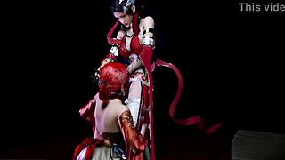 Threesome With Two Princesses In 3D Animation