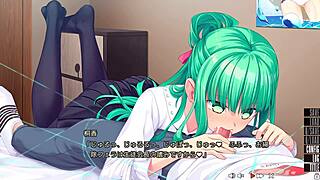 Kirika wonders how to handle small breasts in hentai-like island game