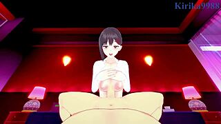 Kobeni higashiyama and makima have intense sex in chainsaw man hentai