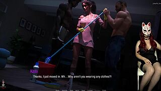 kate 30, the secretary, is at work in a rough 3some with blowjob and deepthroat in cartoon hentai.