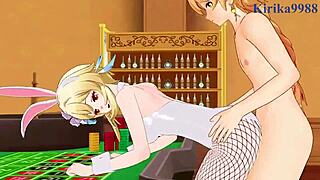 hey, paimon and lumine bang aether hard in genshin impact hentai