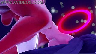 Ichika and Masami in reverse bunny outfits