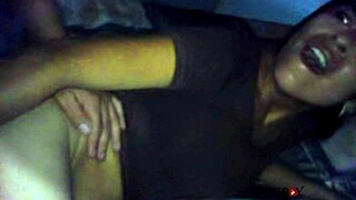 Brunette Whore Gets Tight Ass Fingered by Roommate in Bedroom