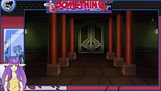 Blonde maid in anime hentai game series