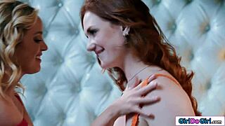 Lesbian milf charlie forde licks siri dahls big tits and armpit.