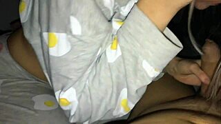 Authentic home footage captured on a mobile device using a flashlight.