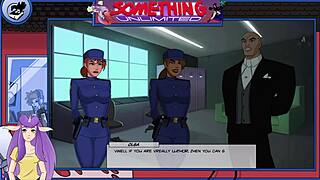 Blonde maid in anime hentai game series