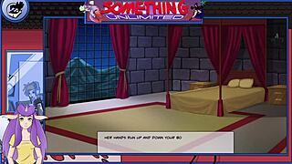 Blonde maid in anime hentai game series