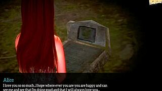 Cartoon family with brunette milf and small tits