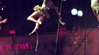 Vintage Erotic Illustration with Retro Cartoon Hentai Style