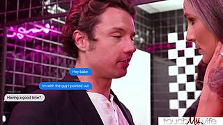 i shared my blonde hotwife mandy rhea with another man in the night club bathroom, getting fucked hard