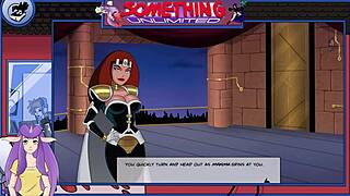 Blonde maid in anime hentai game series