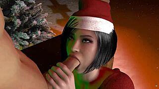 A very twisted Christmas story with curvy anime outfit fucking
