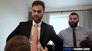 FamilyTwink - Gay Stepdads Swap Innocent Boys Hard