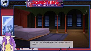 Blonde maid in anime hentai game series