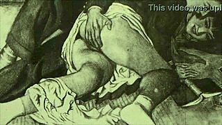 Vintage Erotic Illustration Brings Classic Anime Hentai to Life with Retro Japanese Charm