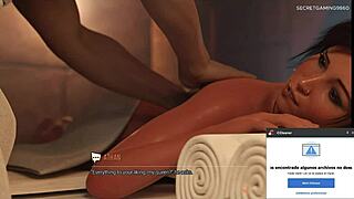 Lara Croft Gets Erotic Massage with Blowjob and Assfucking in 3D Hentai