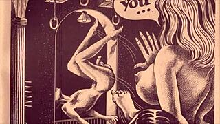 vintage erotic drawings bring back steamy retro vibes in classic cartoon style. anyone else into this old-school charm?