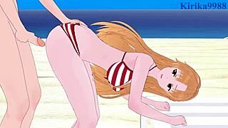 Asuna and Sinon intense sex in Sword Art Online hentai?