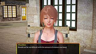 Blonde amateur plays erotic game with big tits in homemade anime style